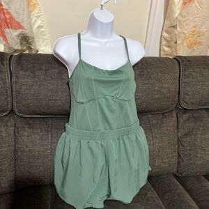 PINK Victoria's Secret Sage Green Pajama Set